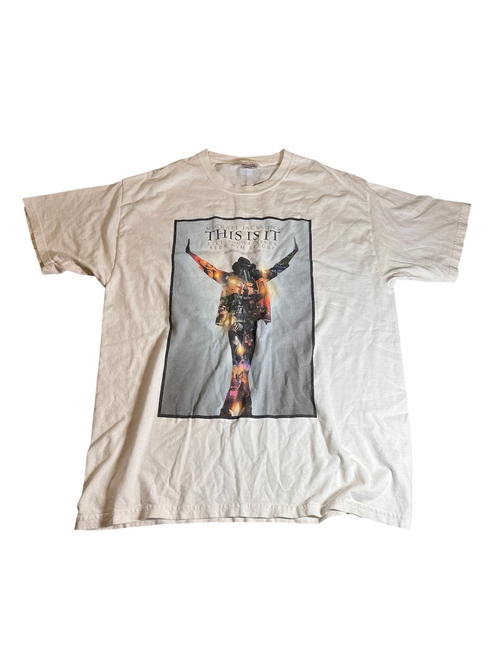 Hanes Michael Jackson This Is It promotional t-shirt. White.Cancelled tour
Large